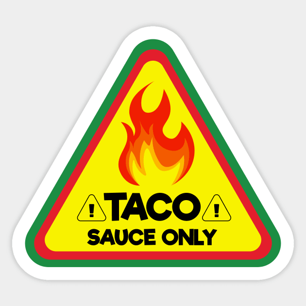 TACO SAUCE ONLY Decal Sticker taco bell stickers taco bell planner